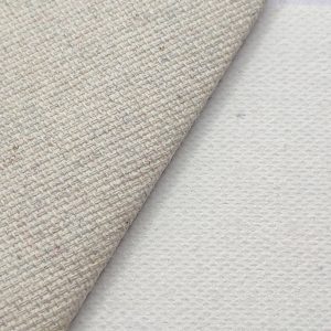 Hot selling fine texture linen blend canvas roll 420GSM H4438