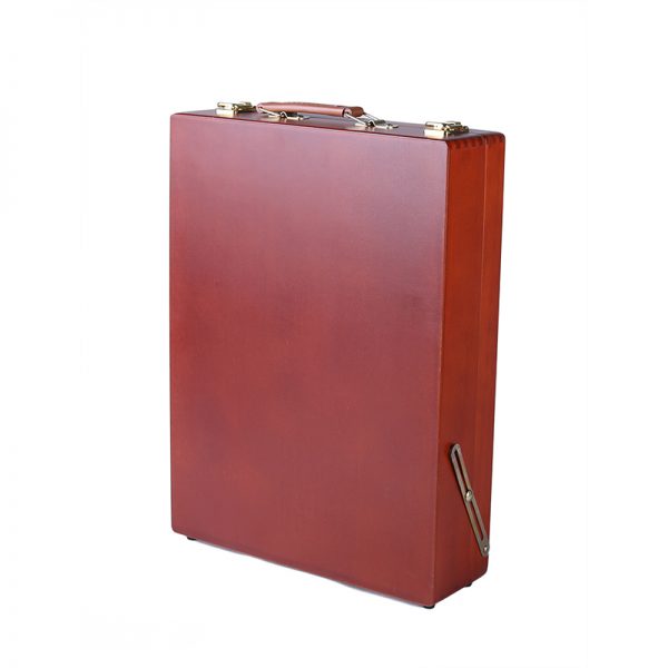 Portable Dark Red Table Top Easel Box - No.HH-EBX002