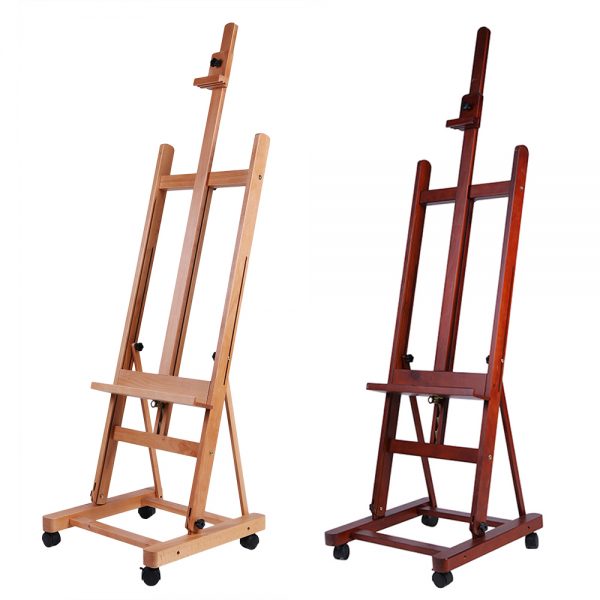 Adjustable Classic H Frame Studio Beech Easel - No.HH-EL026