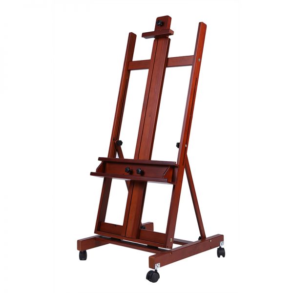 Red Heavy Duty H Frame Pine Easel - No.HH-EL029C