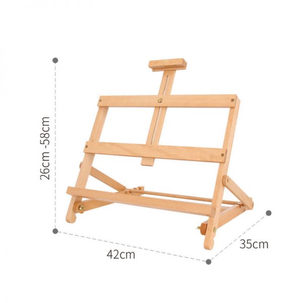 Tabletop Wooden H-Frame Studio Easel - No.HH-ES011