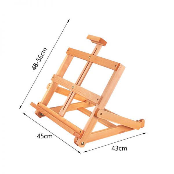 Tabletop Wooden H-Frame Studio Easel - No.HH-ES011B